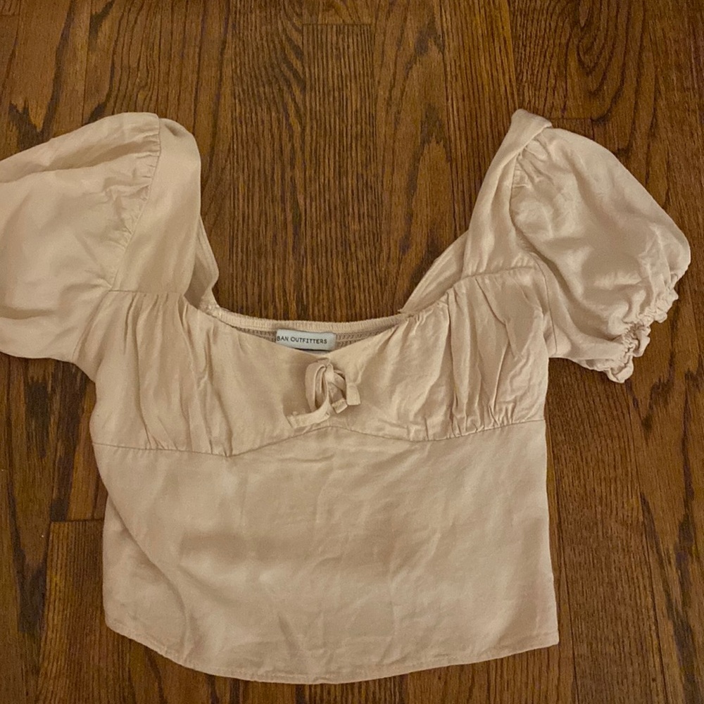 Urban outfitters pink cropped top